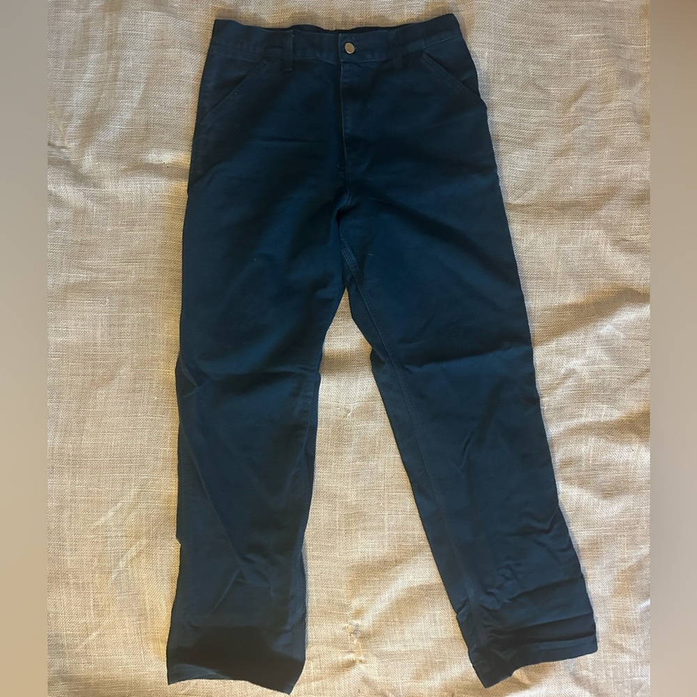 Carhartt WIP dark teal Single Knee pants